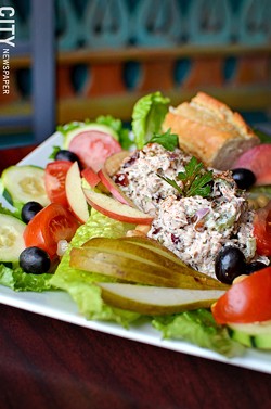 The chicken salad plate from Acanthus Cafe. - PHOTO BY MATT DETURCK