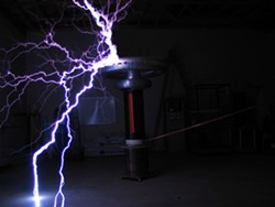 The Singing Tesla Coils at the Rochester Museum and Science Center. - PHOTO PROVIDED
