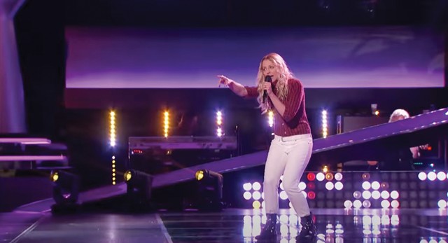 Amanda Lee Peers performing on NBC's "The Voice." - PHOTO PROVIDED