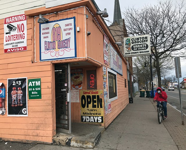 Corner stores, such as 819 Grocery on North Clinton Avenue, that offer few, if any, healthy food options, are now ubiquitous throughout the city. - PHOTO BY DAVID ANDREATTA