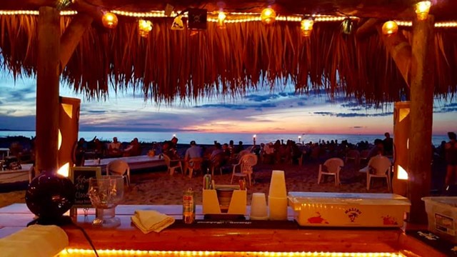 The "Tip Sea" Tiki Bar at Marge's Lakeside Inn lends to the oceanfront vibe of the place. - PHOTO PROVIDED