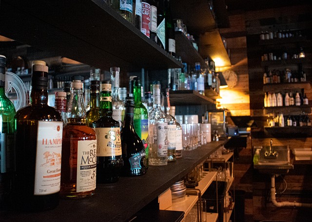 A view of the bar at Grace & Disgrace. - PHOTO BY JACOB WALSH