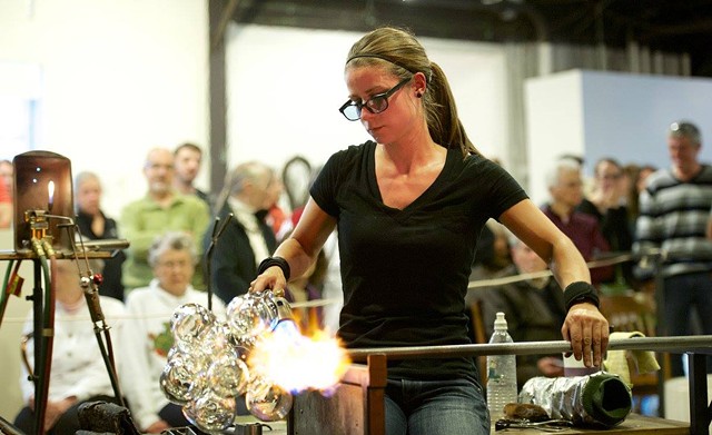 More Fire Glass Studio teams up with fivebyfive for a collaborative performance. - PHOTO PROVIDED