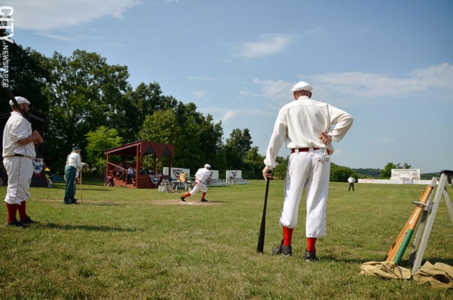 A vintage "base ball" game at Genesee Country Village & Museum. - FILE PHOTO