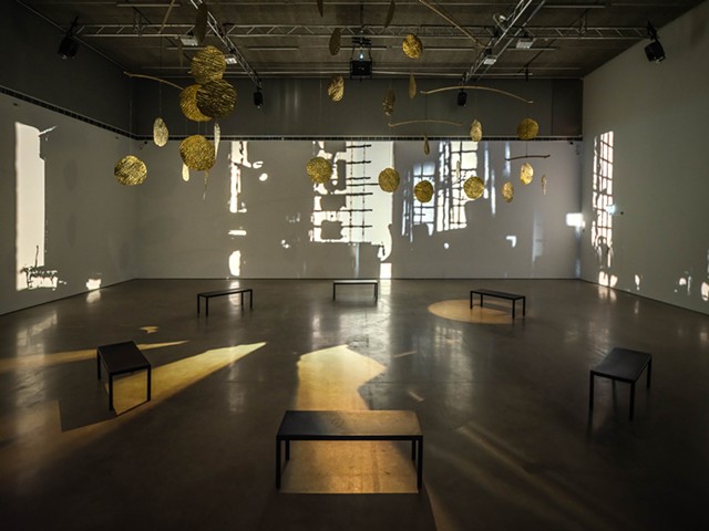 Installation view of Lap-See Sam's "Dreamers' Quay," on display at Buffalo AKG. - PHOTO COURTESY THE BUFFALO AKG ART MUSEUM