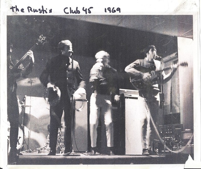 The Rustix at a Club 45 performance in 1969. The venue was on Gould Street. - PROVIDED PHOTO