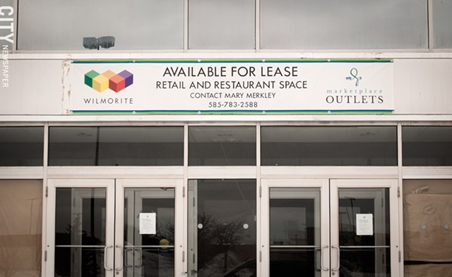 The former Macy's space at Marketplace Mall will be converted into smaller outlet shops. - PHOTO BY RYAN WILLIAMSON