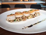 PHOTO BY JACOB WALSH - Caramelized scallops.