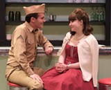 PHOTO CREDIT LOU SCHNEIDER - CJ Garbin and Sydney Howard in JCC CenterStage's production of "Dogfight, the Musical."